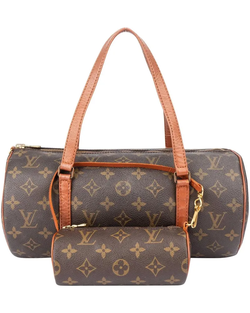 Louis Vuitton Crossbody Bags  Canvas Monogram Papillon Set Handbag braun Braun