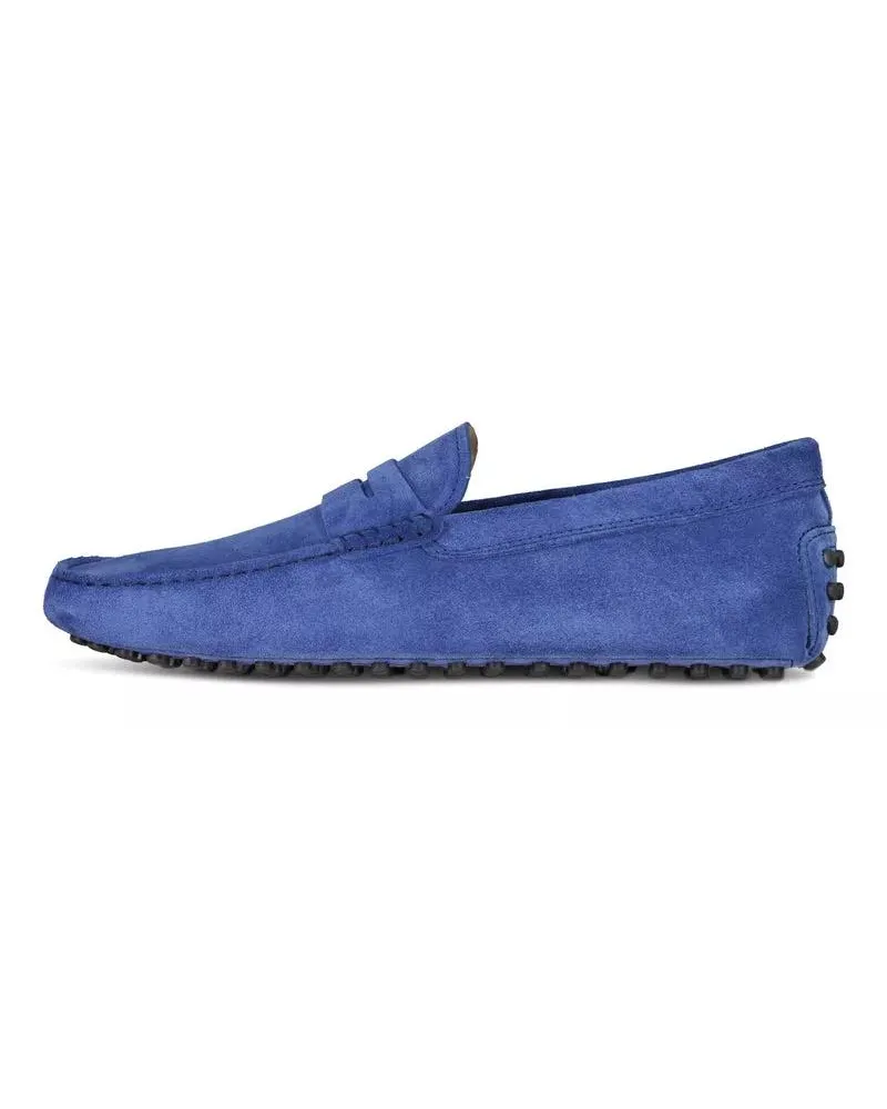 TOD'S Sneakers Mokassins aus Veloursleder Blau