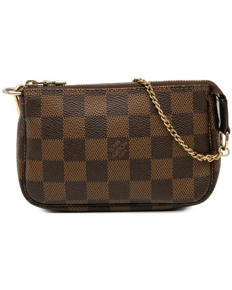 Louis Vuitton Crossbody Bags Damier Ebene Mini Pochette Accessoires braun Braun