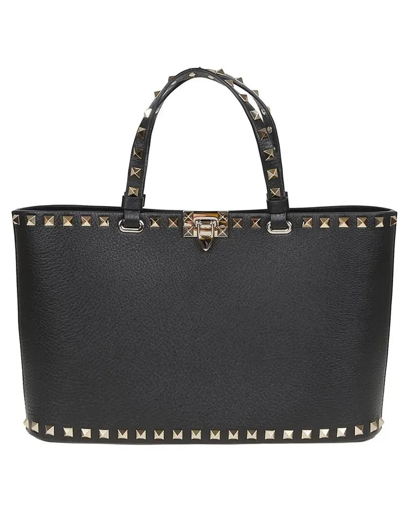 Valentino Garavani Shopper & Totes Small Tote Rockstud schwarz Schwarz