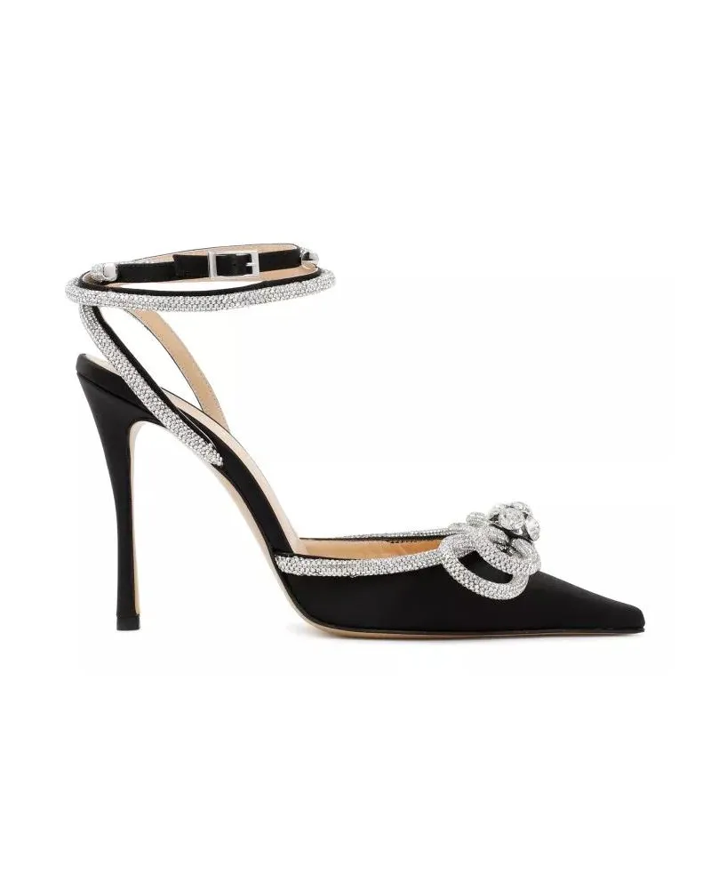 Mach & Mach Sandalen Black Double Bow Sandal schwarz Schwarz