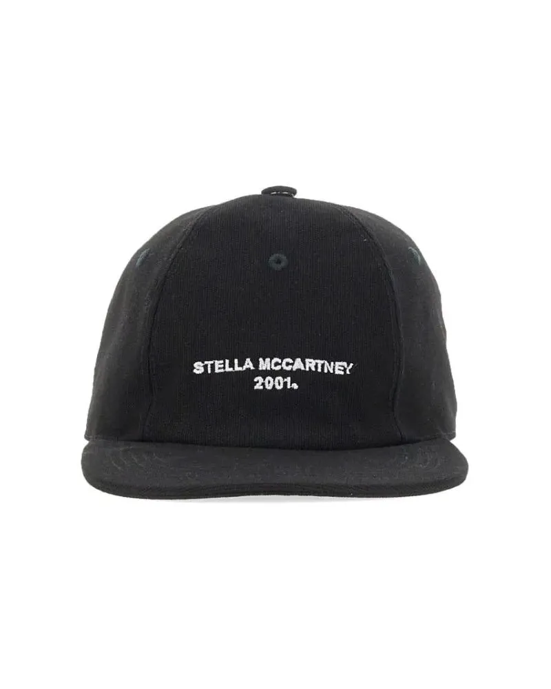 Stella McCartney Caps & Mützen Baseball Hat With Logo Embroidery schwarz Schwarz