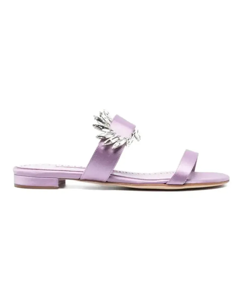 Manolo Blahnik Sandalen Chivela 010 Flats lila Lila