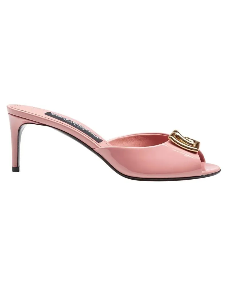 Dolce & Gabbana Sandalen Pink Leather Keira Sandal pink Rosa