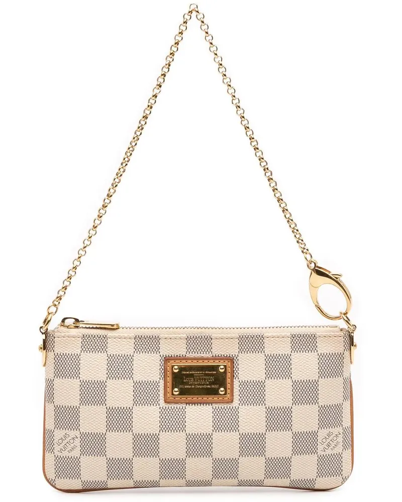 Louis Vuitton Crossbody Bags Damier Azur Pochette Milla MM weiß Weiß