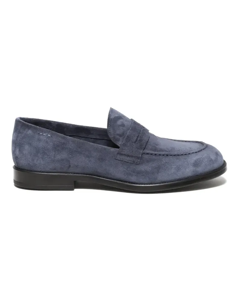 Alexander Hotto Loafer Blue Suede Moccasins blau Blau