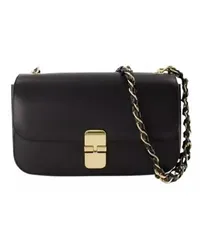 A.P.C. Shopper Grace Baguette Chaine Bag  - Leather - Black Schwarz