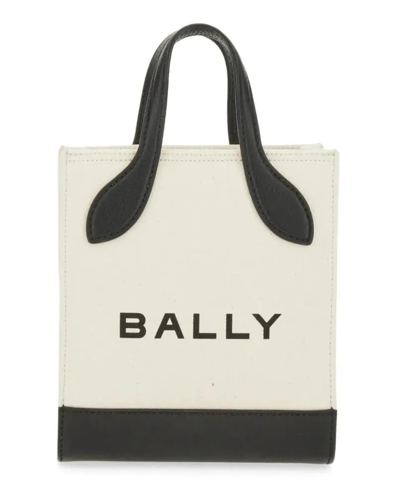 Bally Shopper & Totes Structured Bag With Detachable Strap And Bold Logo beige Beige