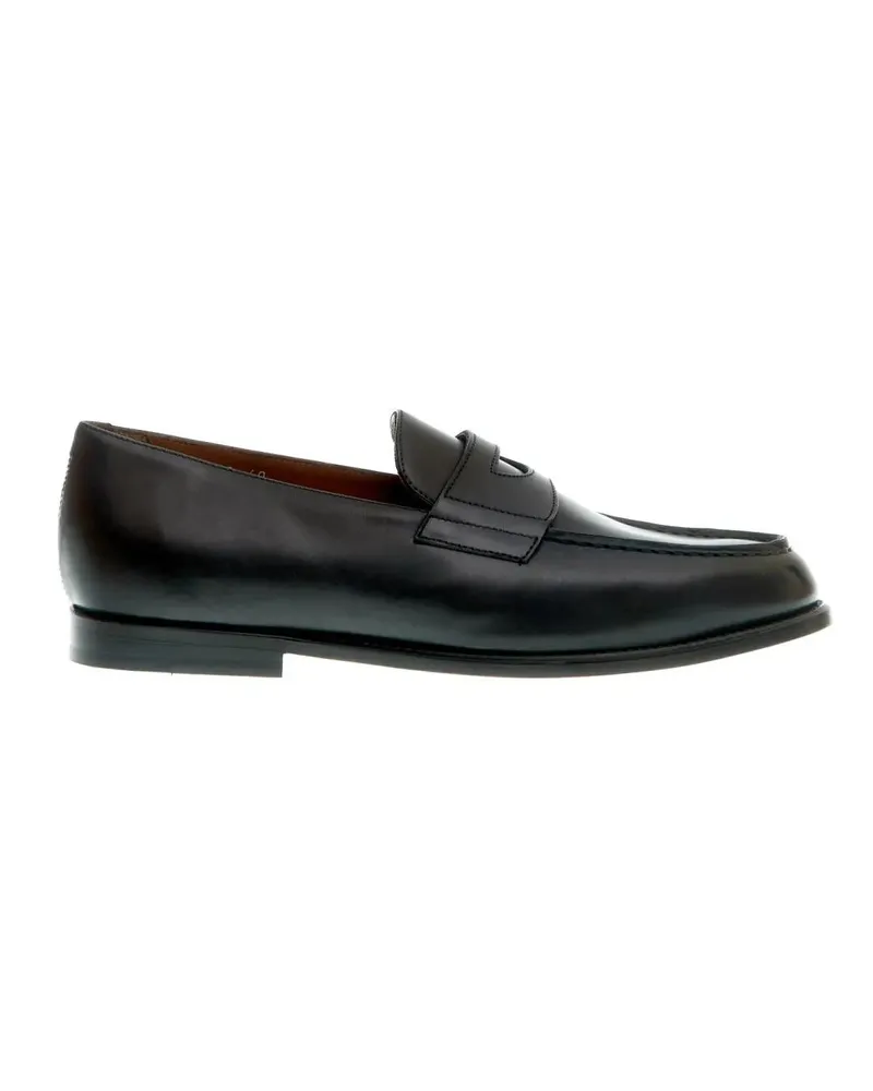 Doucal´s Loafer Blue Leather Moccasin Leather Bottom blau Blau