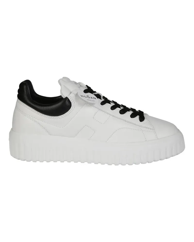Hogan Low-Top Sneaker White Leather Sneakers With Sole weiß Weiß