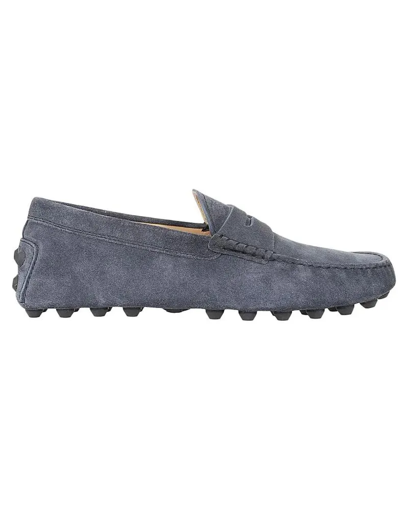 TOD'S Loafer Moccasin-Inspired Leather Loafers With Rubber Stud blau Blau