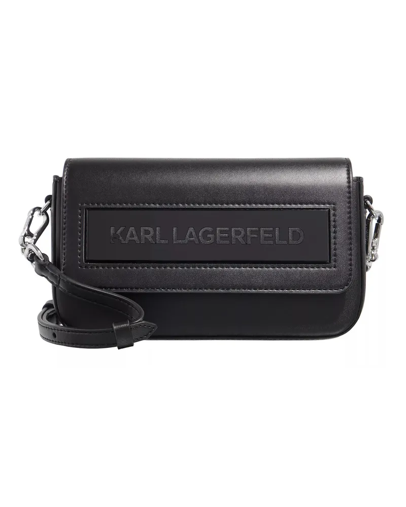 Karl Lagerfeld Crossbody Bags Icon K Sm Flap Shb Leather Schwarz