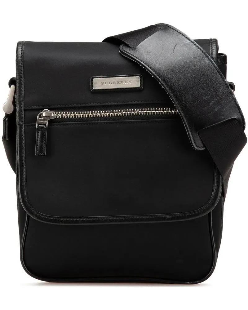 Burberry Hobo Bags 2000-2017 Nylon Crossbody schwarz Schwarz