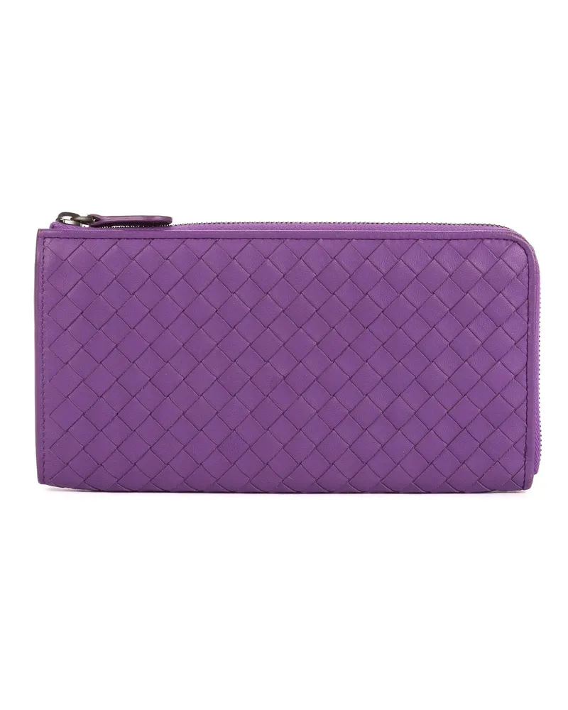 Bottega Veneta Crossbody Bags Intrecciato Zip Wallet violett Violett