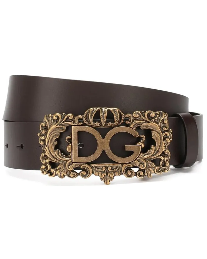 Dolce & Gabbana Gürtel Belt Black schwarz Schwarz