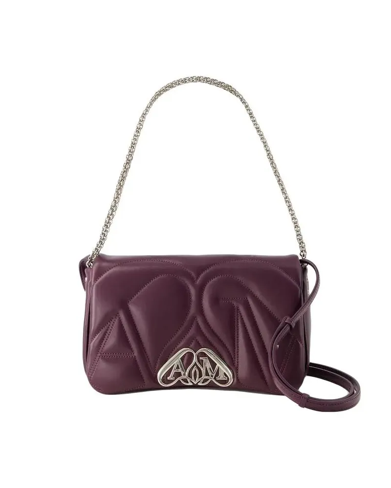 Alexander McQueen Hobo Bags The Seal Small Bag - Leather - Night Shade rot Rot