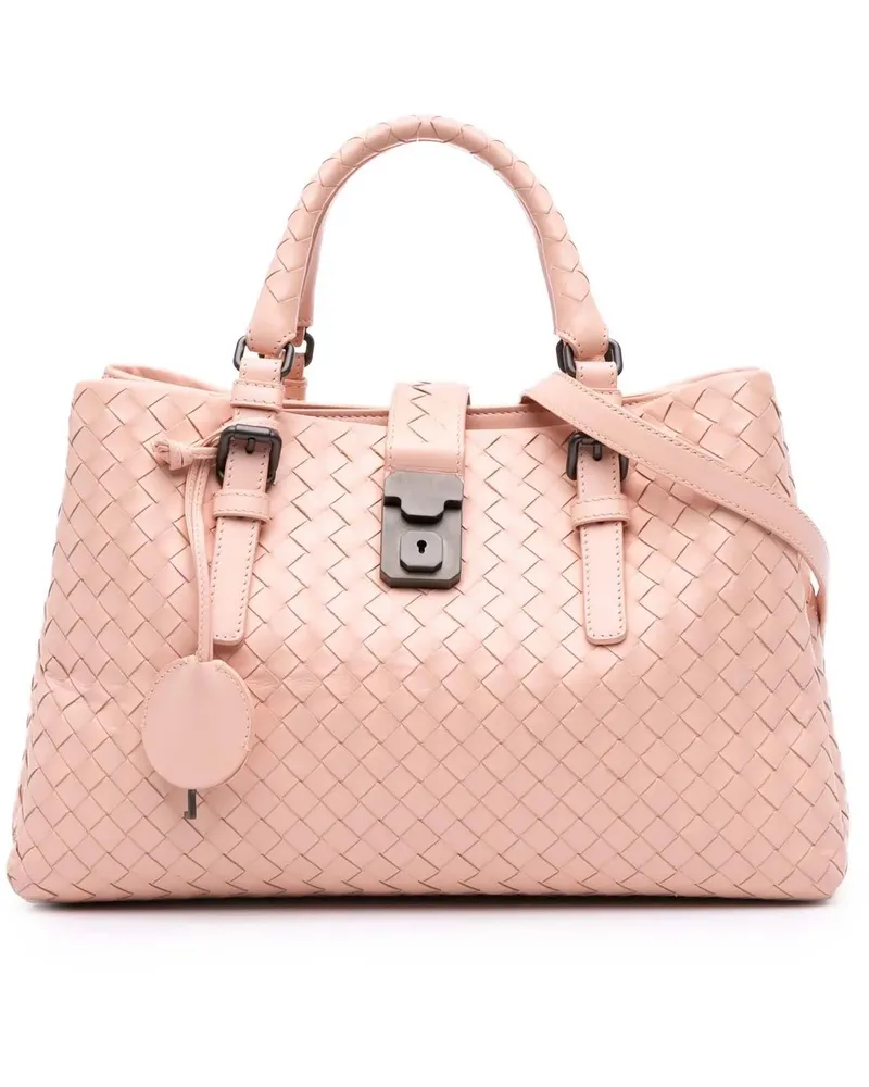 Bottega Veneta Hobo Bags Small Nappa Intrecciato Roma Satchel rosa Gold