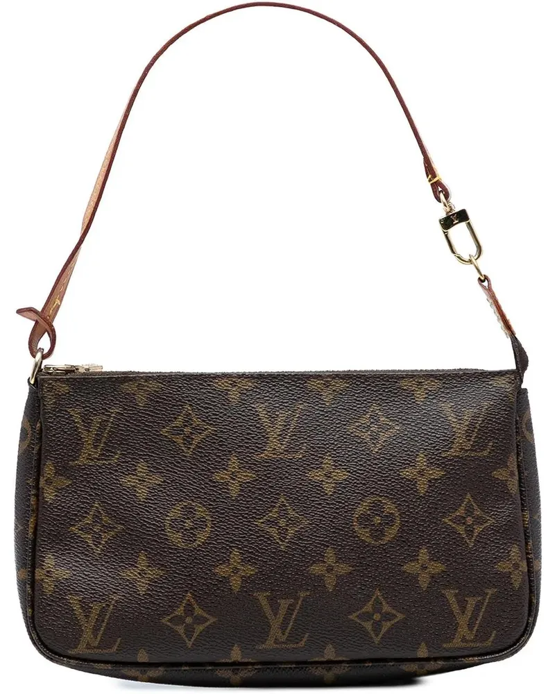 Louis Vuitton Hobo Bags Monogram Pochette Accessoires braun Braun