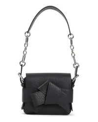 Acne Studios Shopper Musubi Black Grained Lamb Leather Shoulder Bag Schwarz