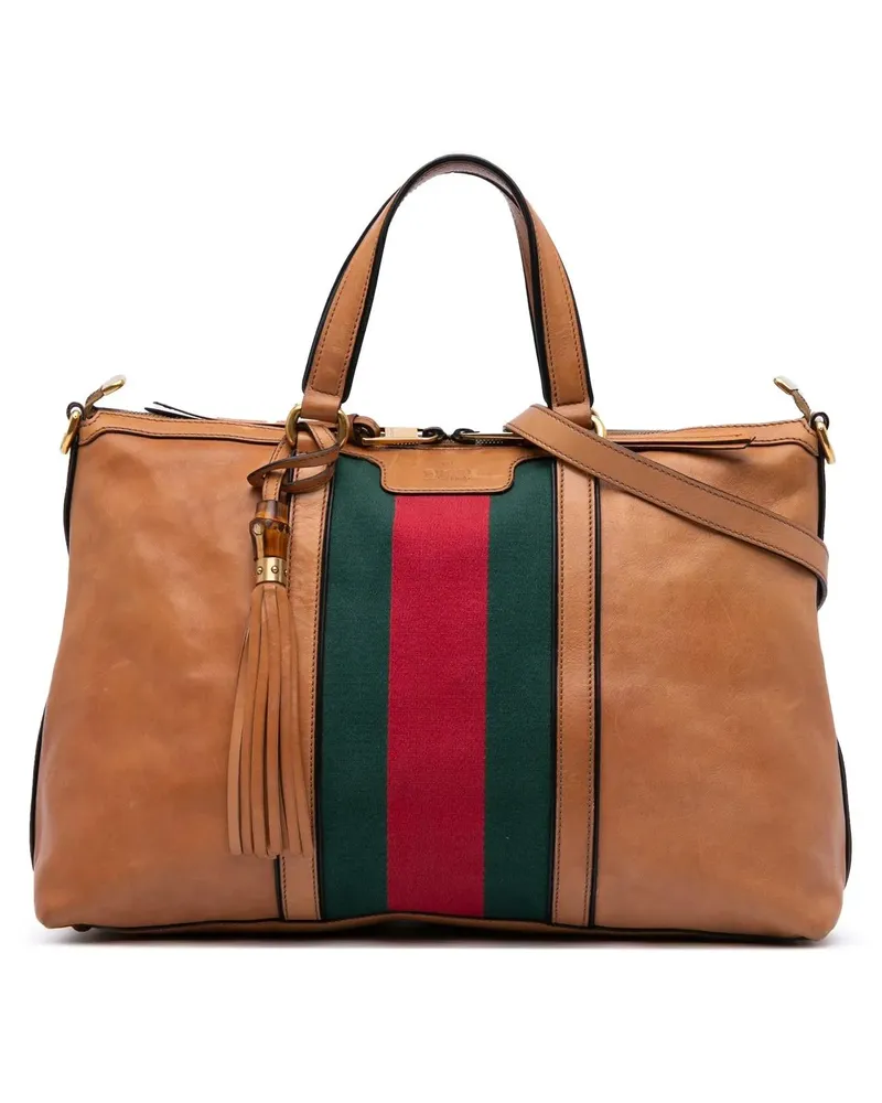 Gucci Hobo Bags 2016-2024 Leather Rania Convertible Tote braun Braun