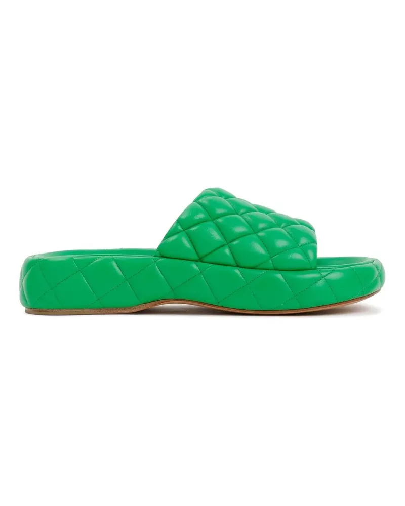 Bottega Veneta Sandalen Parakeet Padded Leather Sandals grün Grün
