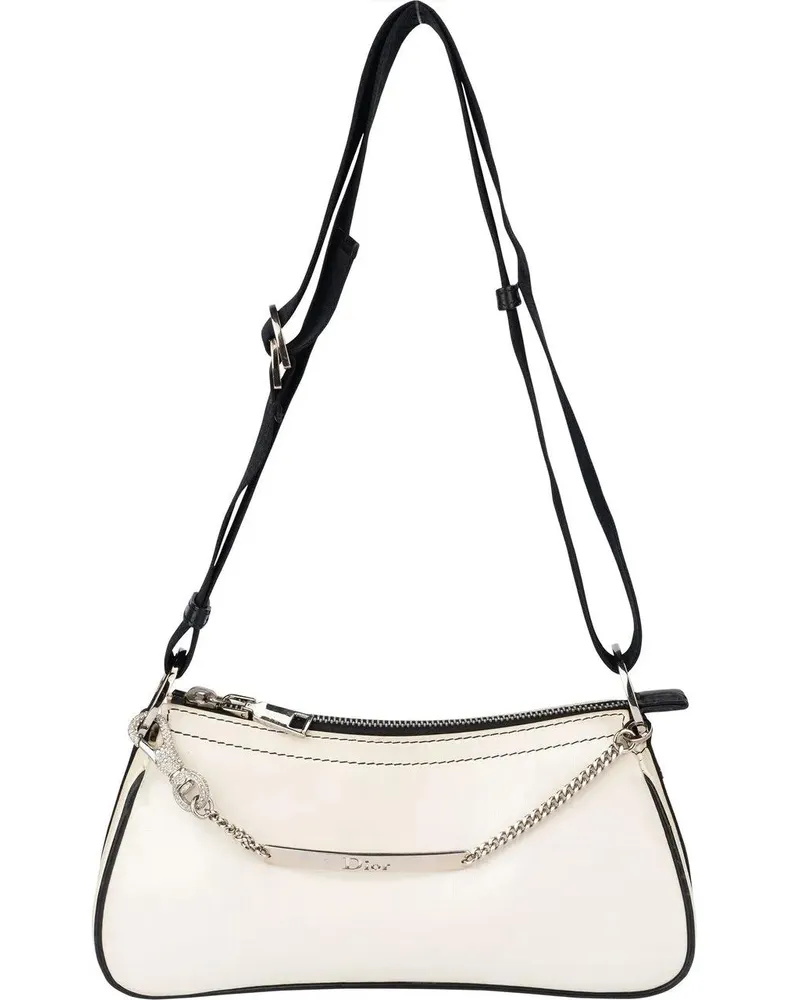 Dior Crossbody Bags  Limited Y2K Crystal Shoulder Bag weiß Weiß