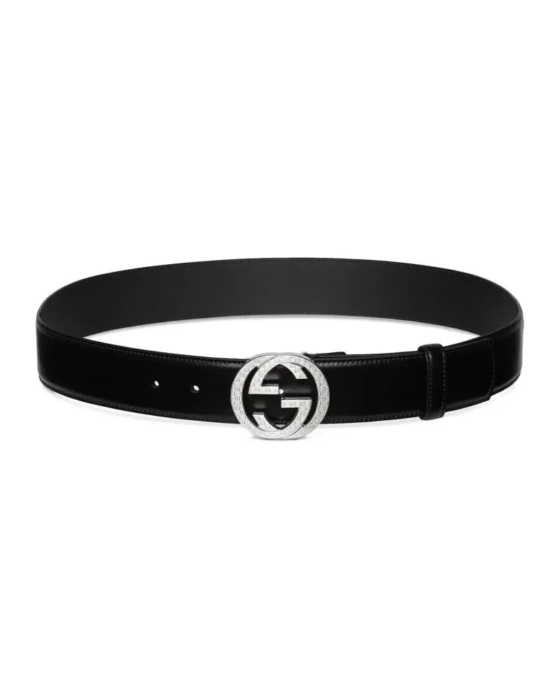 Gucci Gürtel Interlocking G Buckle Belt schwarz Schwarz