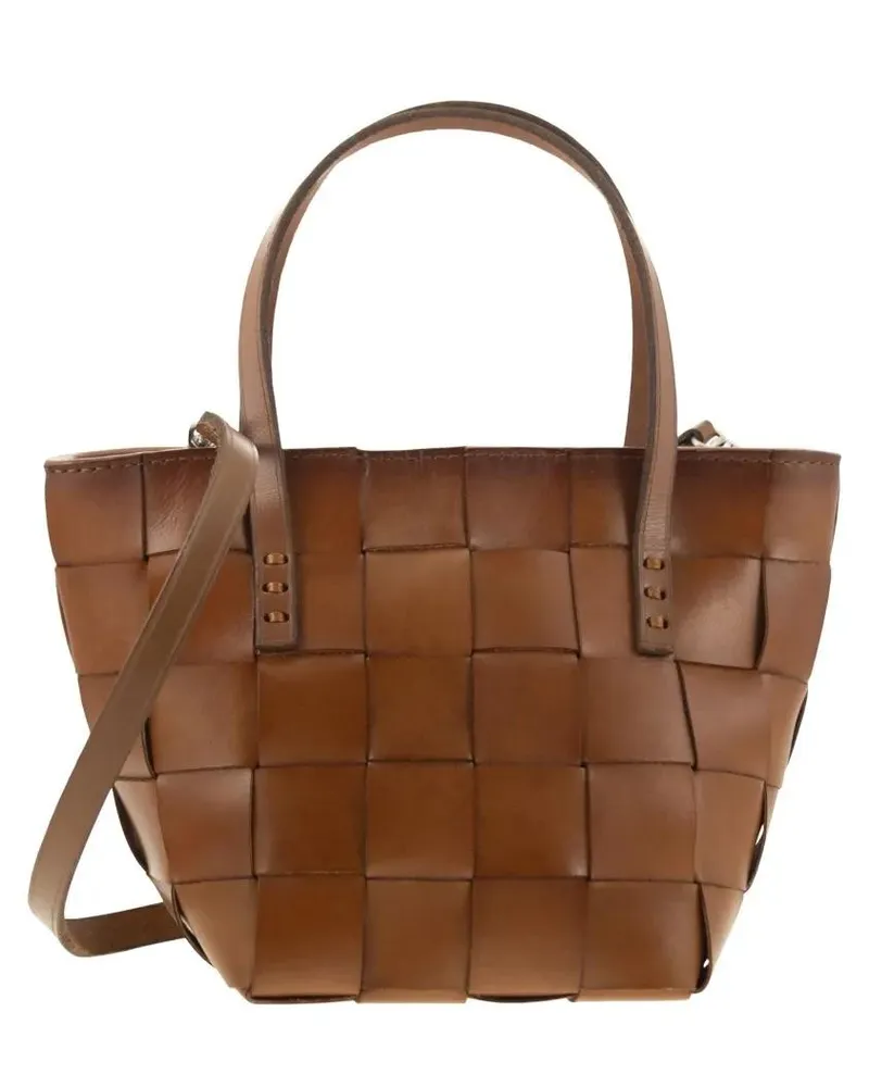 Dragon Diffusion Hobo Bags Japan Mini - Woven Leather Bag braun Braun