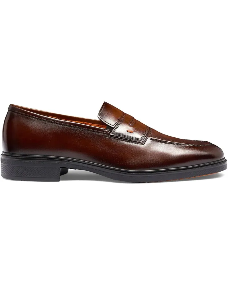 Santoni Loafer Men's leather Easy loafer weiß Weiß
