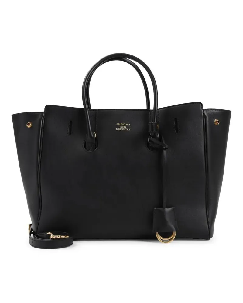 Balenciaga Crossbody Bags Black Calf Leather Handbag schwarz Schwarz