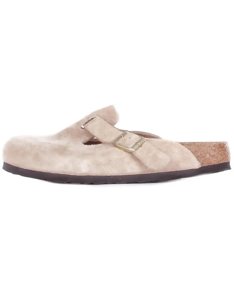 Birkenstock Sandalen Suede Slip-On Clog beige Beige