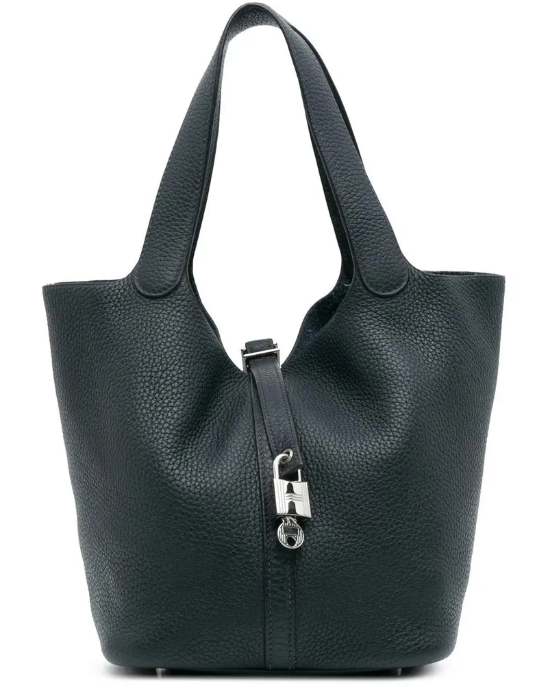 Hermès Crossbody Bags Clemence Picotin Lock 22 blau Blau