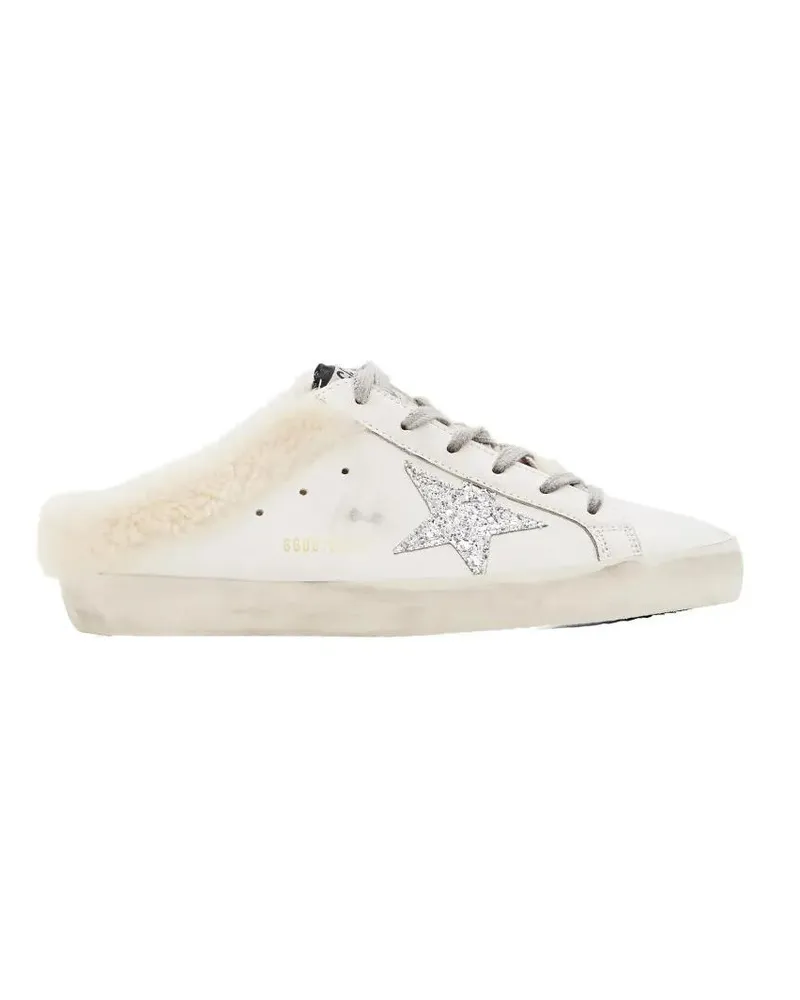Golden Goose Low-Top Sneaker Super Star Sabot Leather Sneakers weiß Weiß