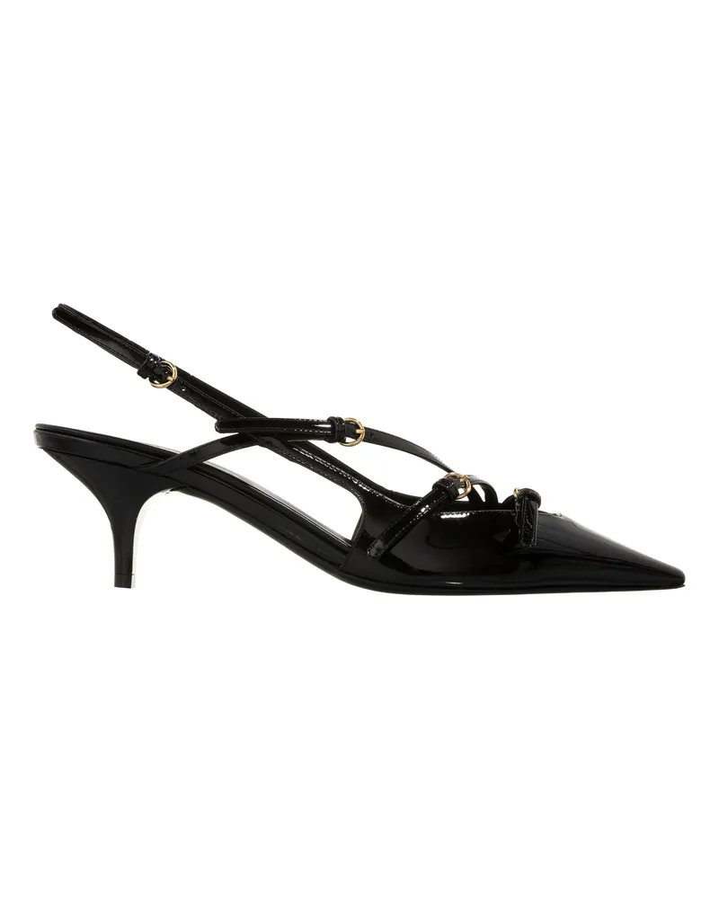 Miu Miu Hohe Schuhe Slingback Pumps schwarz Schwarz