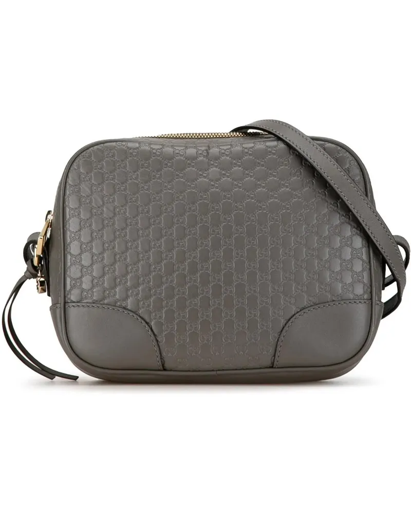 Gucci Hobo Bags 2016-2023 Mini Microssima Bree Crossbody grau Grau