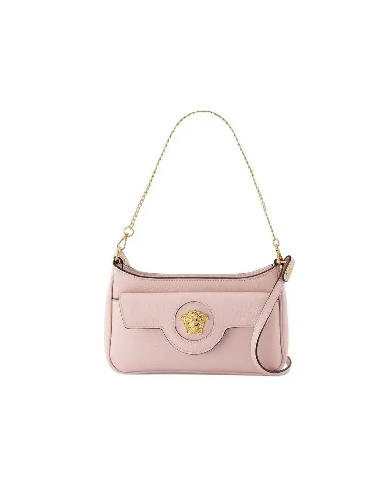 Versace Hobo Bags Mini Vitello Shoulder Bag - Leather - Pink pink Rosa
