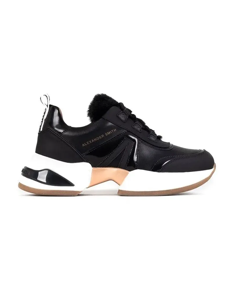 Alexander Smith Low-Top Sneaker Casual Trainers With Sole And Contrasting Detailin schwarz Schwarz