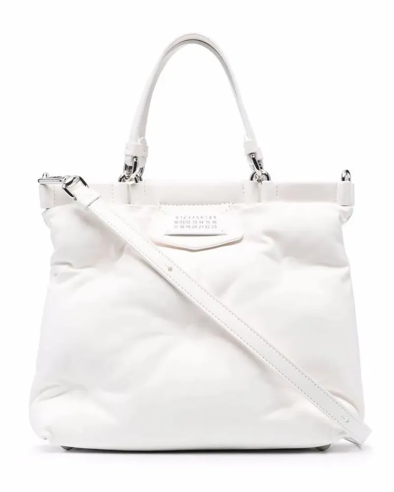 Maison Margiela Hobo Bags Quilted Daisy-White Lambskin Bag weiß Weiß