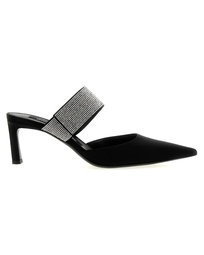 Sergio Rossi Slipper & Pantoletten 'Paris' Mules schwarz Schwarz