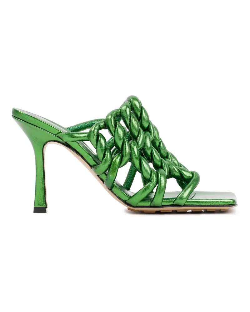 Bottega Veneta Sandalen Green Stretch Mules grün Grün