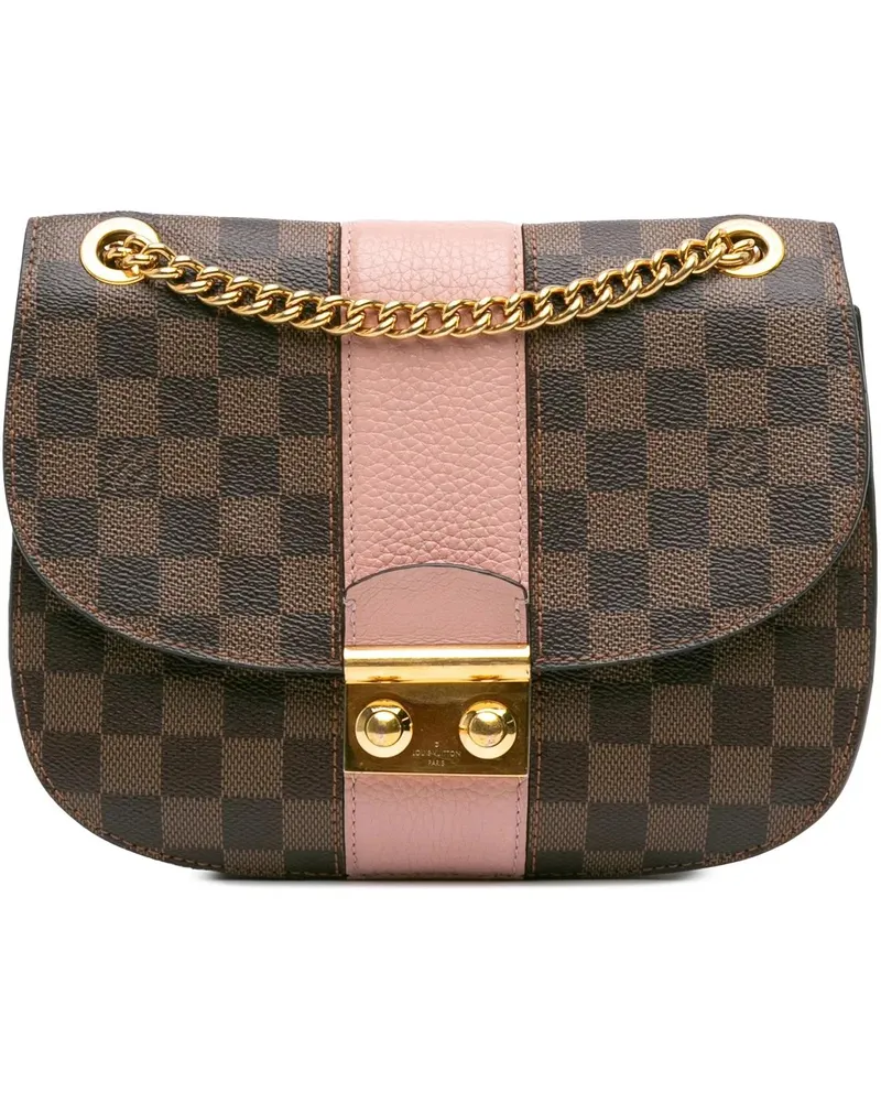 Louis Vuitton Hobo Bags Damier Ebene Cuir Taurillon Wight braun Braun