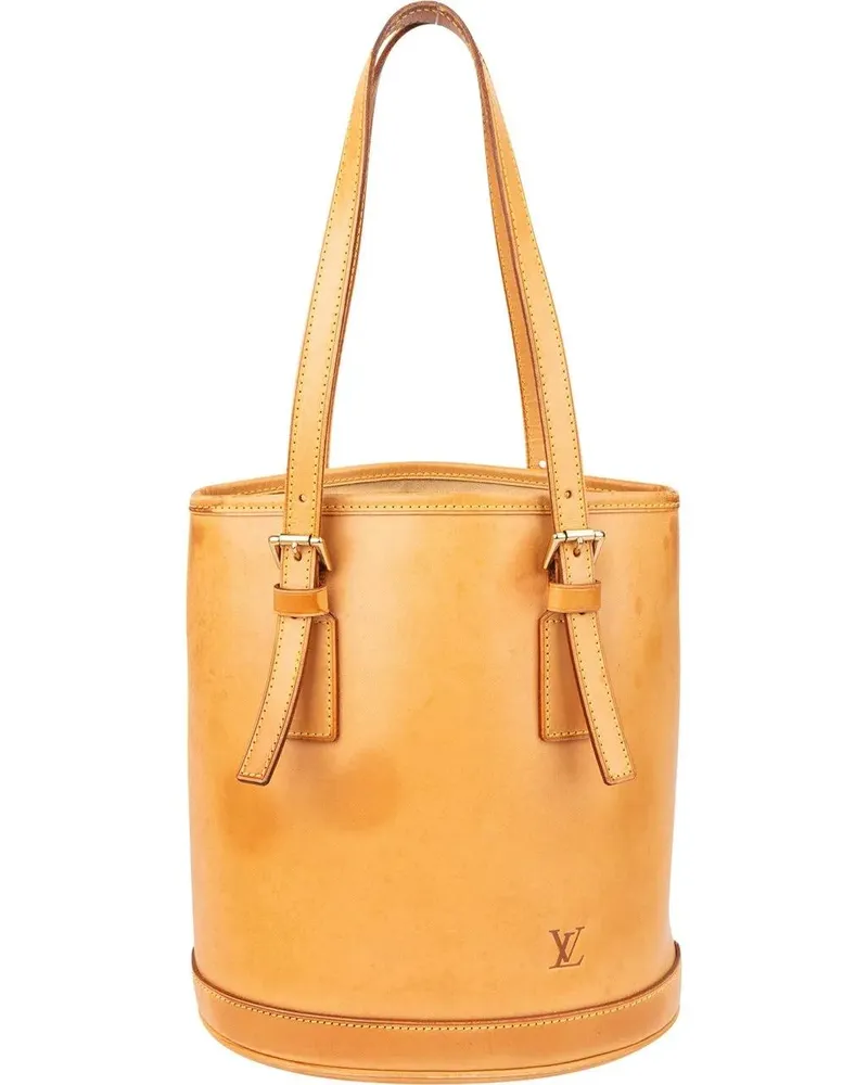 Louis Vuitton Crossbody Bags  Nomade Leather Mare Bucket PM Handba braun Braun