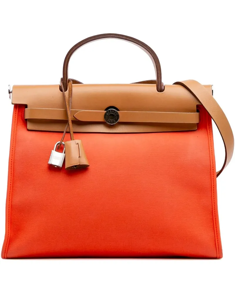 Hermès Hobo Bags Toile Herbag Zip 31 orange Orange