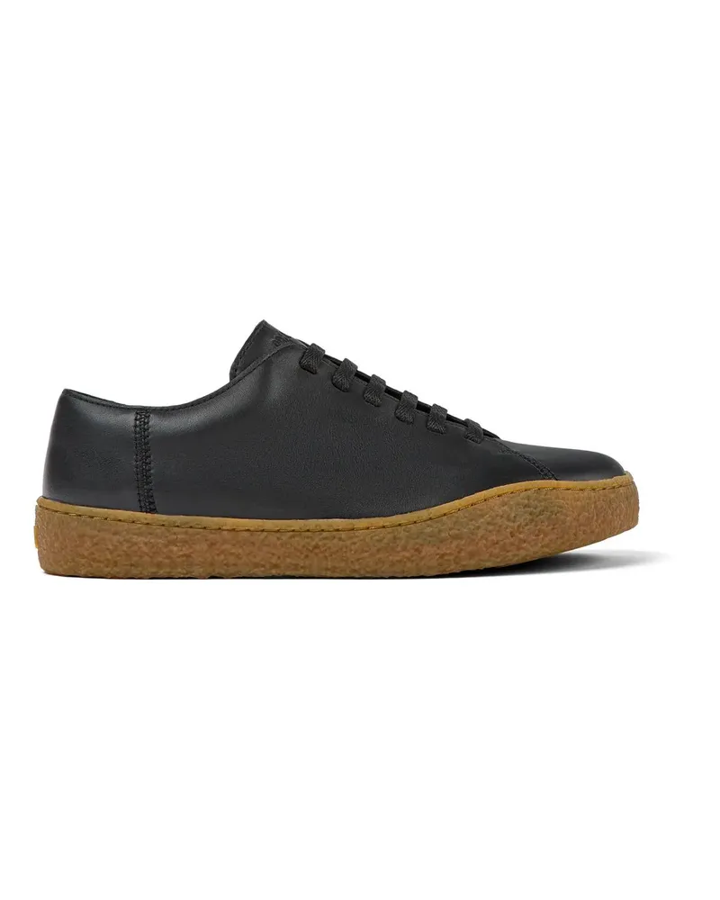 Camper Low-Top Sneaker Sneaker Peu Terreno schwarz Schwarz