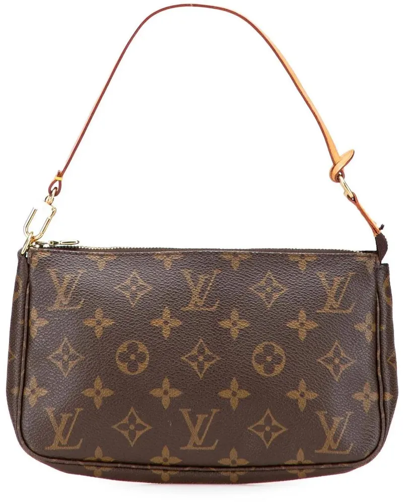 Louis Vuitton Hobo Bags Monogram Pochette Accessoires braun Braun