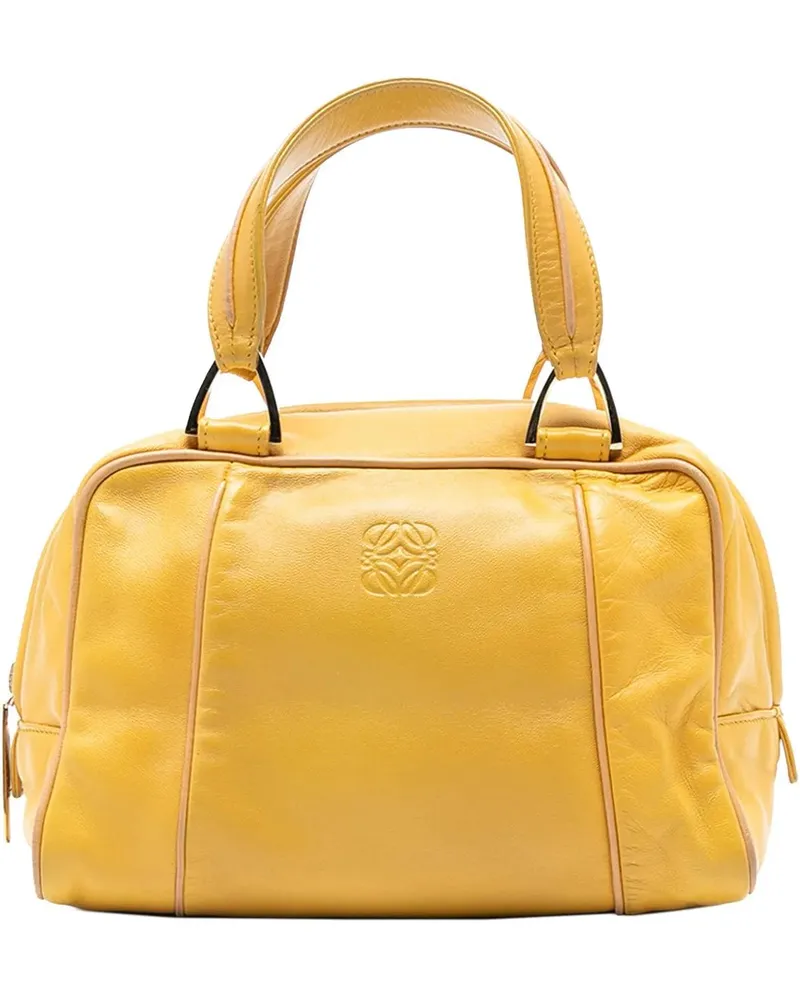 Loewe Crossbody Bags Mini Leather Anagram Handbag gelb Gelb