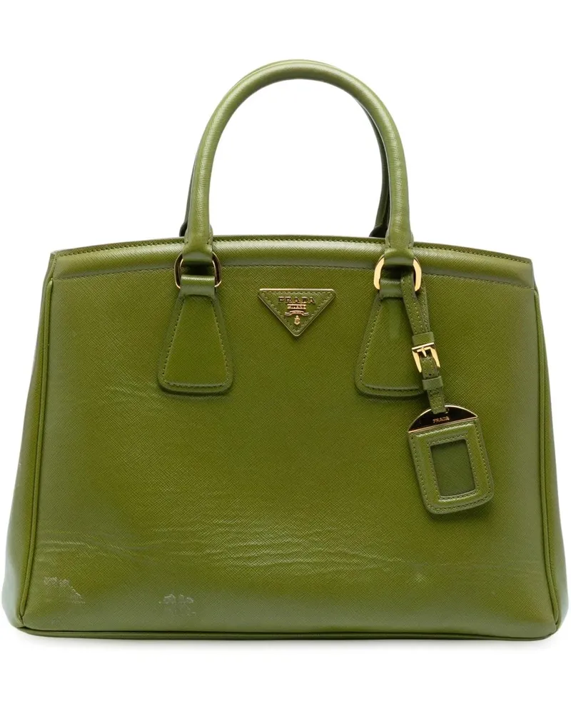 Prada Shopper Saffiano Vernice Parabole Tote grün Grün