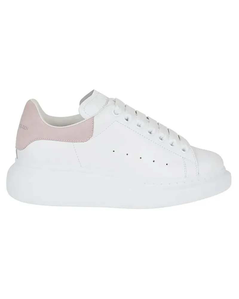 Alexander McQueen Low-Top Sneaker Oversize Leather Sneakers weiß Weiß