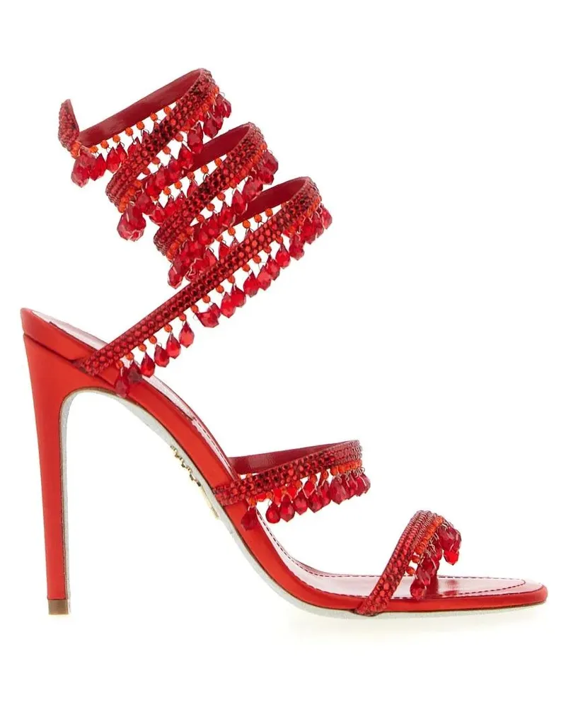 René Caovilla Sandalen 'Chandelier' Sandals rot Rot