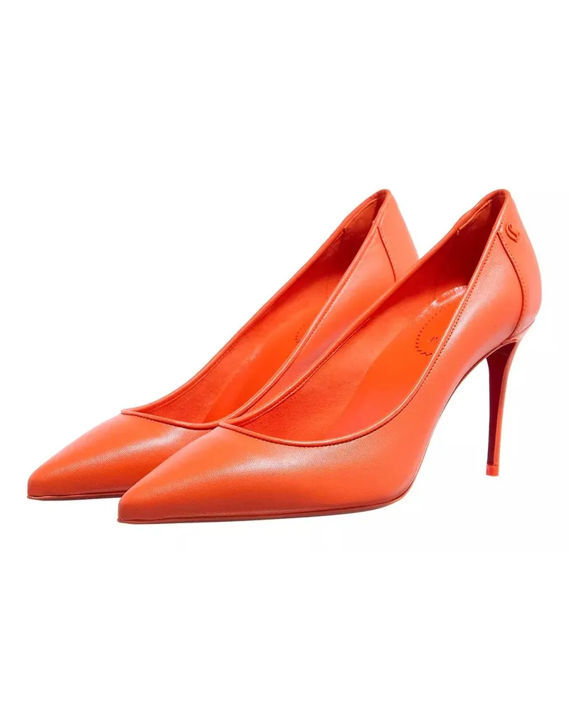 Christian Louboutin Pumps & High Heels Sporty Kate 85 Bianco Nappa Leather Orange